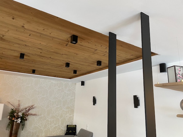 Fürtbauer Trockenbau Holzdecke mit Lichter